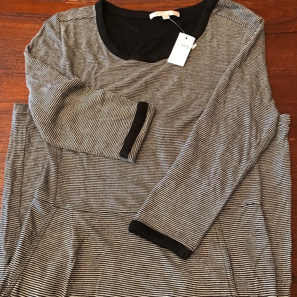 GAP Striped Jersey Dress with front pockets - Picture 3 of 4